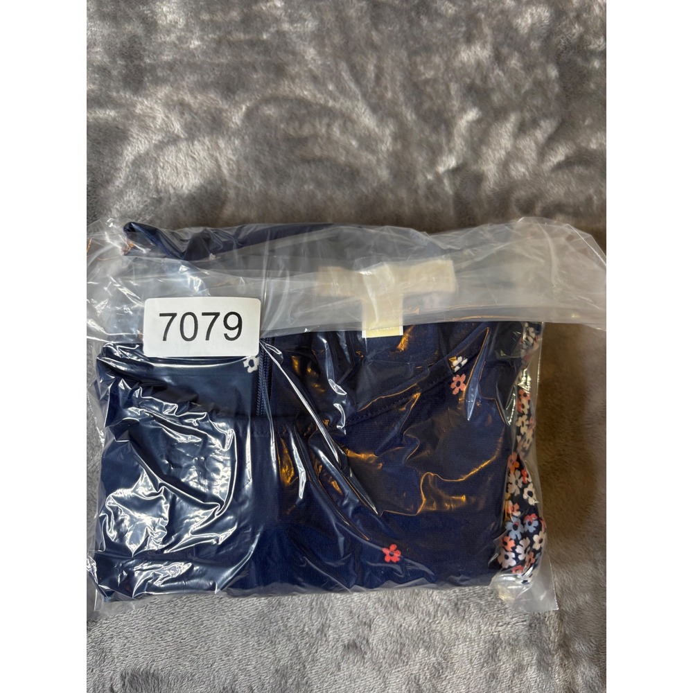 Michael Kors Navy Blue Floral Ditsy Print Shift Dress Womens 3X Plus Size - Picture 12 of 12